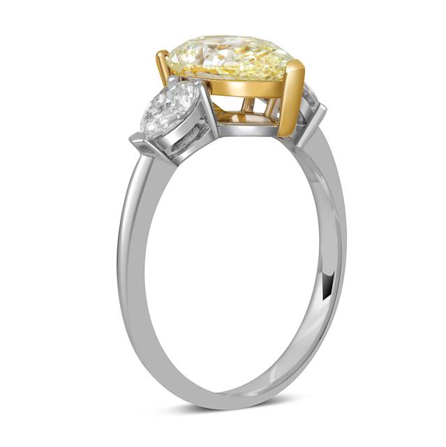 Помолвочное кольцо из белого золота с бриллиантами (051964)