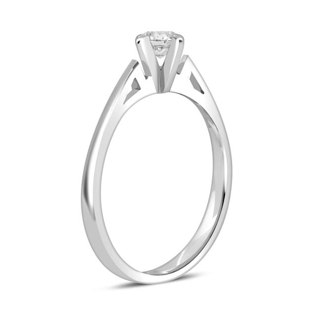 Помолвочное кольцо из белого золота с бриллиантами (044471)