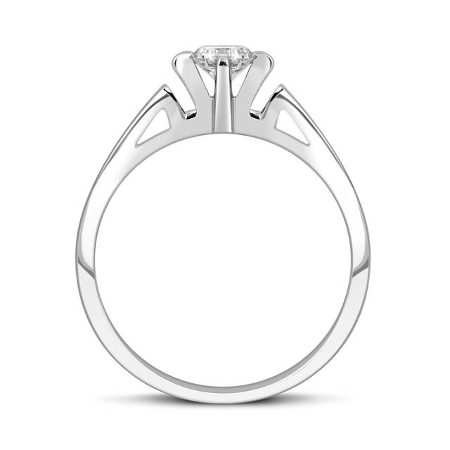 Помолвочное кольцо из белого золота с бриллиантами (044471)