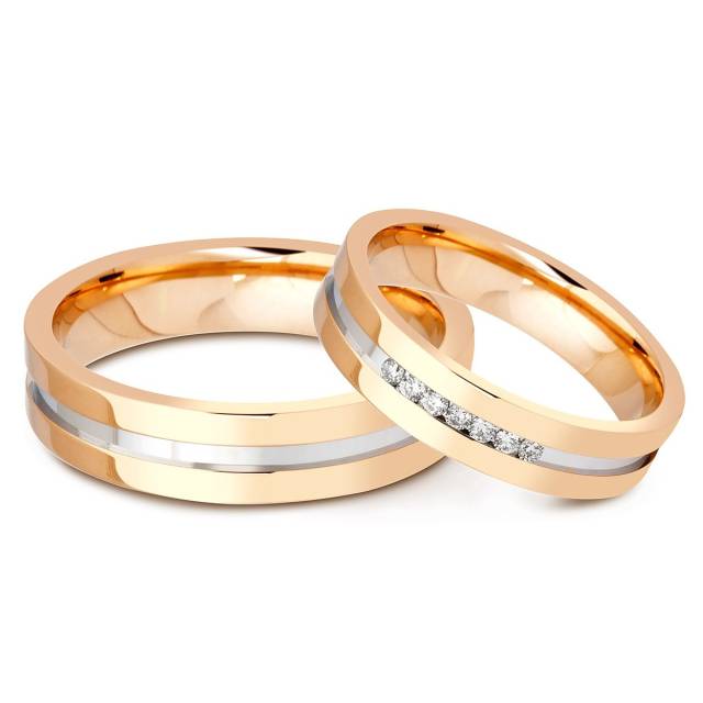 Обручальное кольцо из красного золота TIAMO (000627)