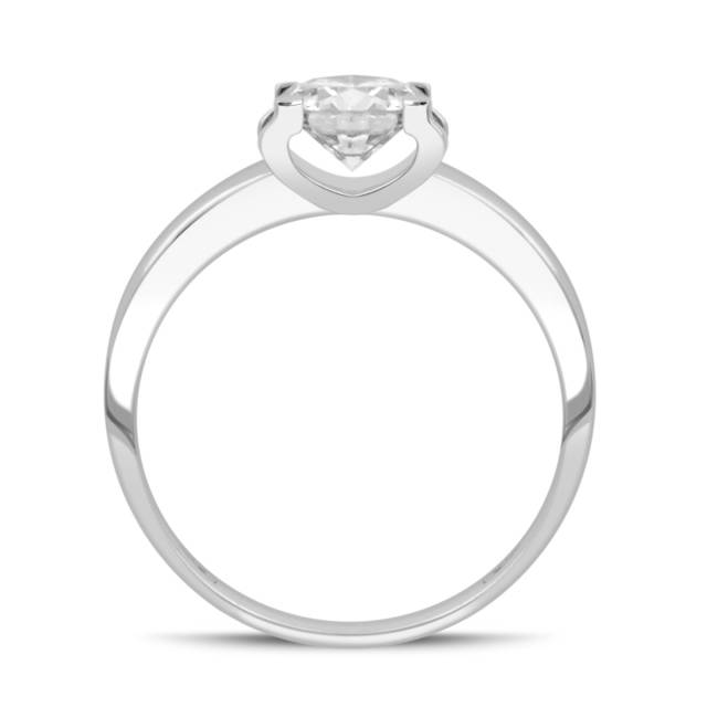 Помолвочное кольцо из белого золота с бриллиантом (038031)