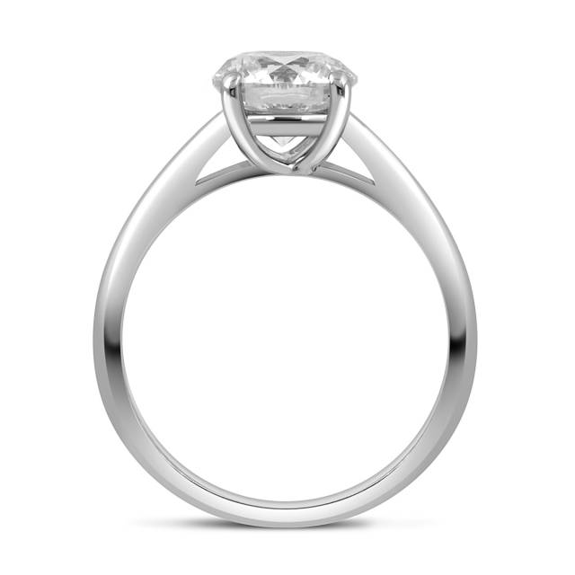 Помолвочное кольцо из белого золота с бриллиантом (050881)