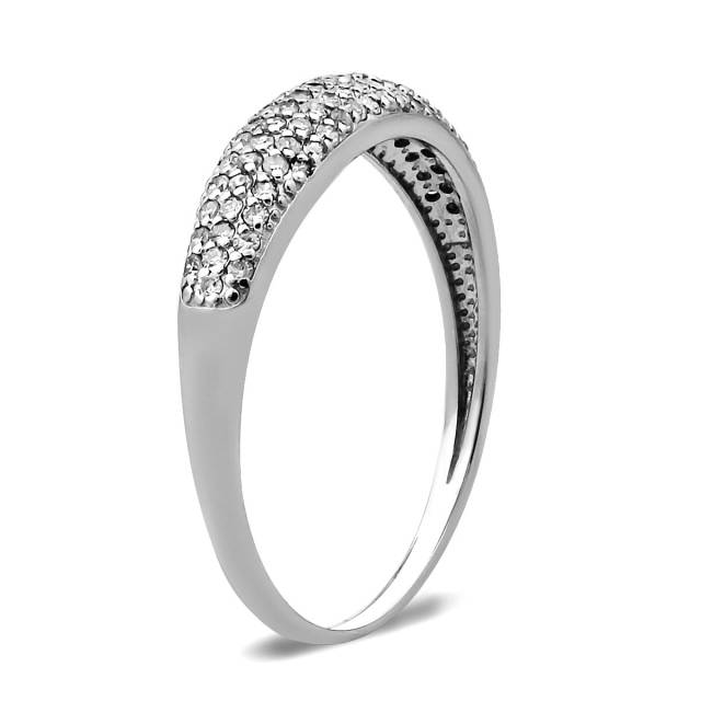 Кольцо из белого золота с бриллиантами (028298)