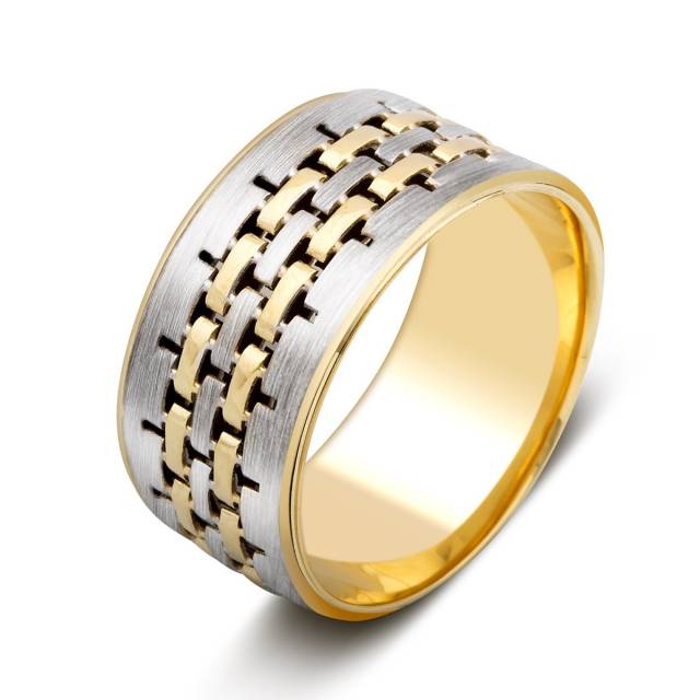 Обручальное кольцо из комбинированного золота (024463)