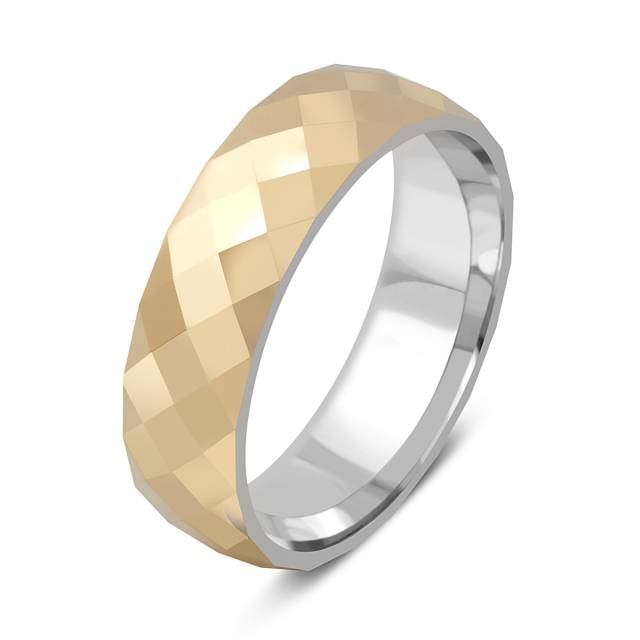 Обручальное кольцо из комбинированного золота Tiamo (045562)