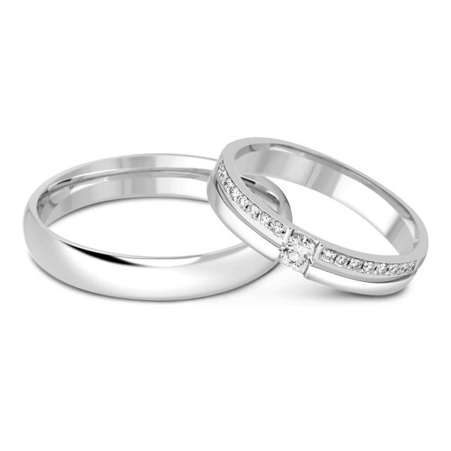 Обручальное кольцо из платины (023515)