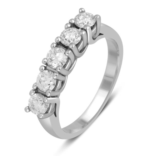 Кольцо из белого золота с бриллиантами (039047)