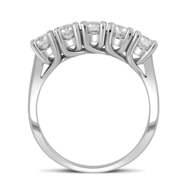 Кольцо из белого золота с бриллиантами (039047)