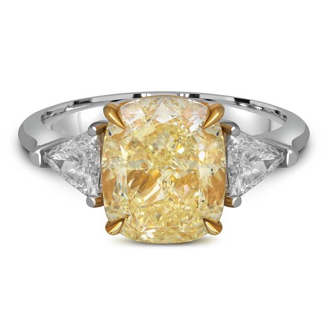 Помолвочное кольцо из белого золота с бриллиантами (053576)