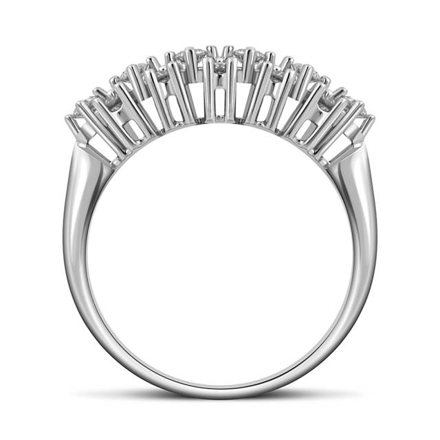 Кольцо из белого золота с бриллиантами (042667)
