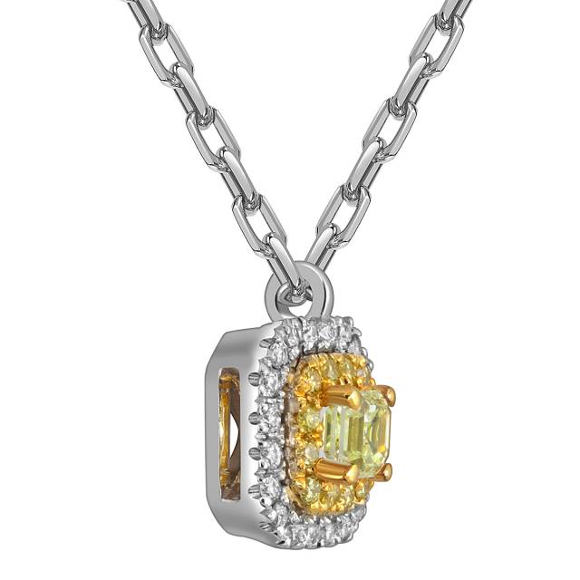 Колье из белого золота с бриллиантами (055142)