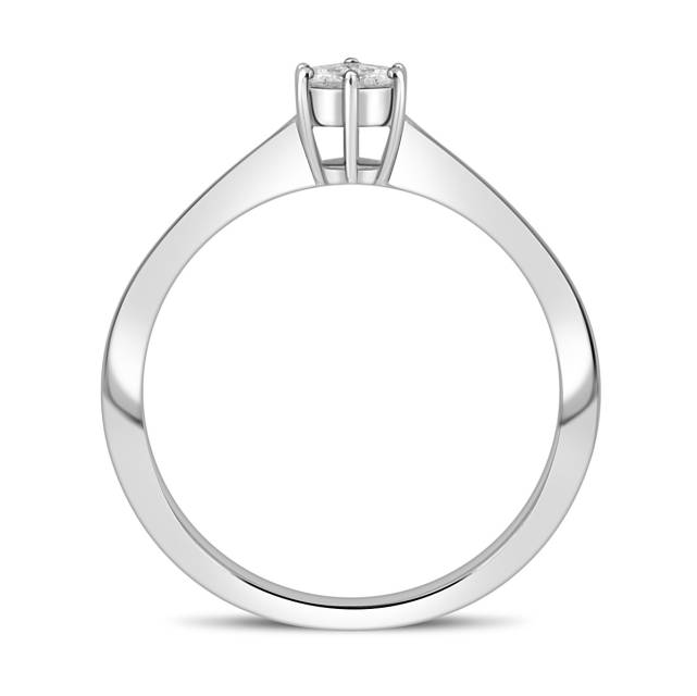 Кольцо из белого золота с бриллиантами (049069)