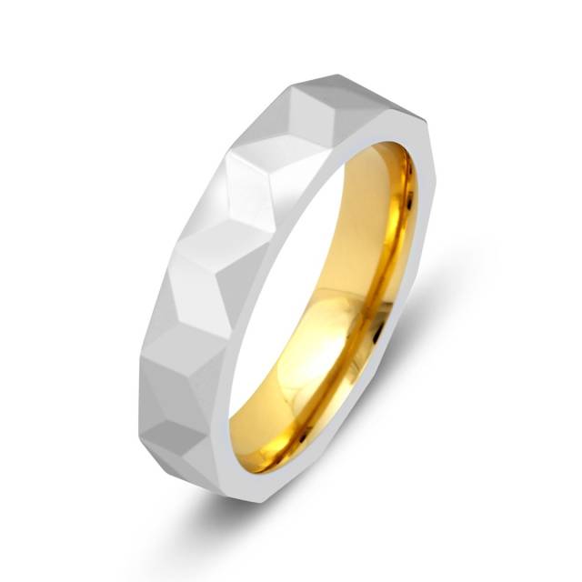 Обручальное кольцо из комбинированного золота Tiamo (014923)