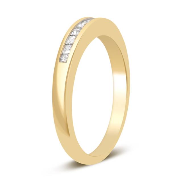 Кольцо из жёлтого золота с бриллиантами (018572)