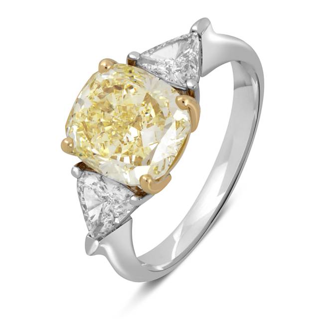Помолвочное кольцо из белого золота с бриллиантами (048000)