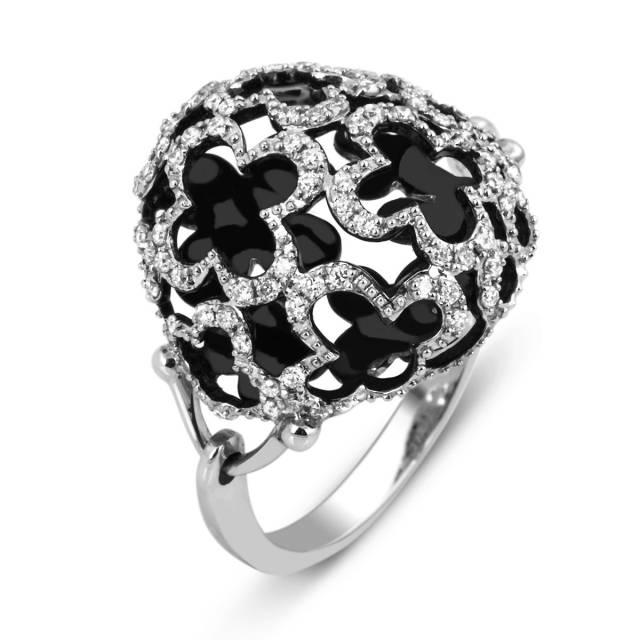 Кольцо с бриллиантами (012435)