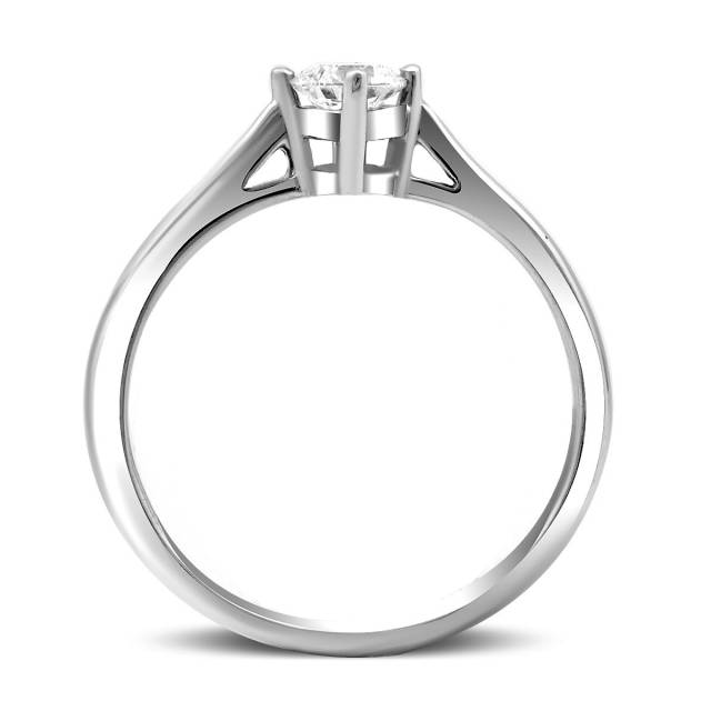 Помолвочное кольцо из белого золота с бриллиантом (023482)