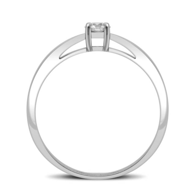 Помолвочное кольцо из белого золота с бриллиантом (032808)