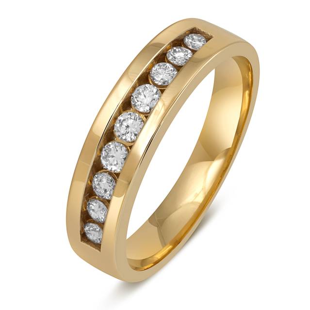 Кольцо из жёлтого золота с бриллиантами (049765)