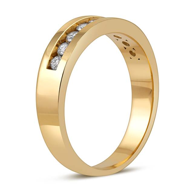 Кольцо из жёлтого золота с бриллиантами (049765)