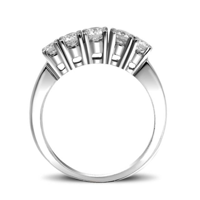 Кольцо из белого золота с бриллиантами (003273)