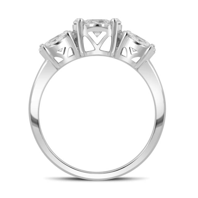 Кольцо из белого золота с бриллиантами (042157)