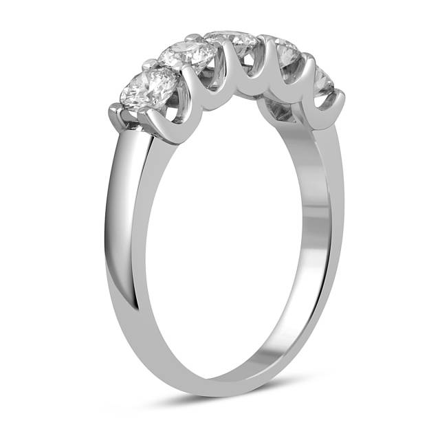 Кольцо из белого золота с бриллиантами (053632)