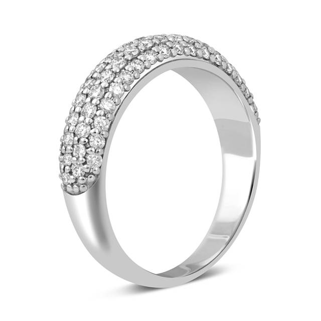 Кольцо из белого золота с бриллиантами (045933)