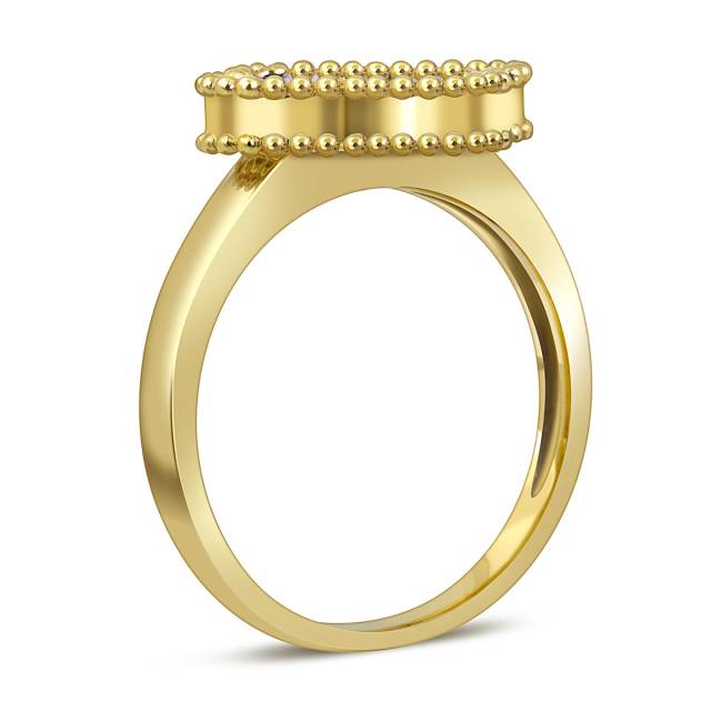 Кольцо из жёлтого золота с лазуритом (052610)