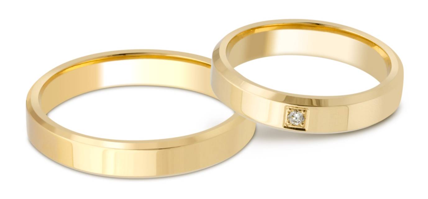 Обручальное кольцо из жёлтого золота (028669)