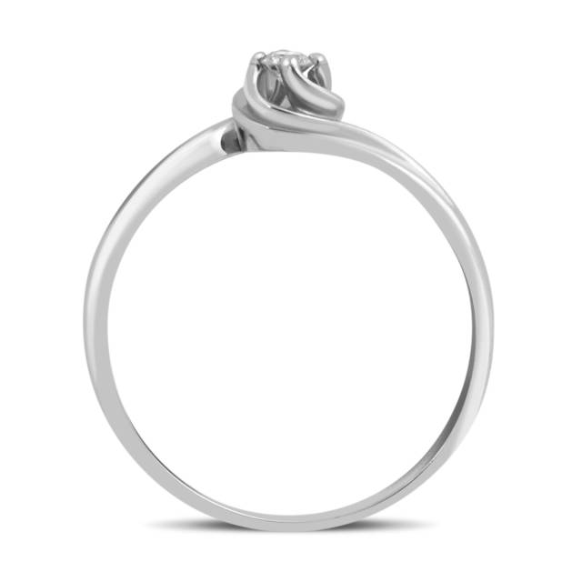 Помолвочное кольцо из белого золота с бриллиантом (032588)