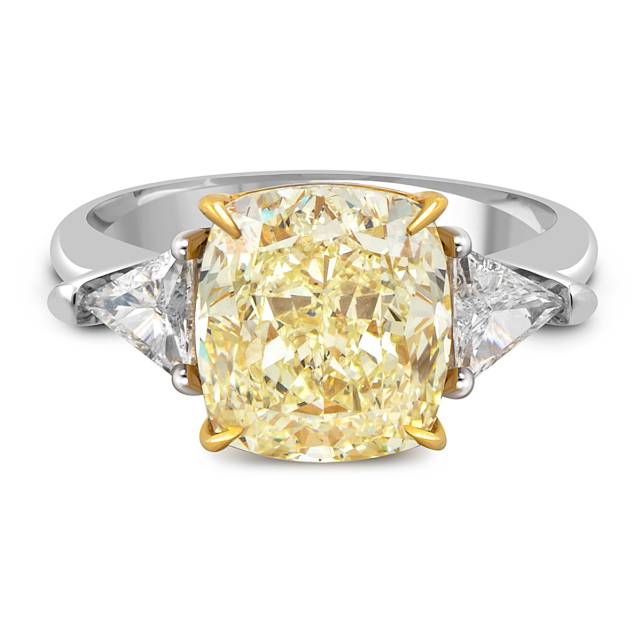Помолвочное кольцо из белого золота с бриллиантами (052473)