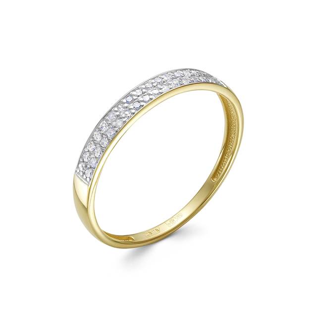 Кольцо из жёлтого золота с бриллиантами (054761)