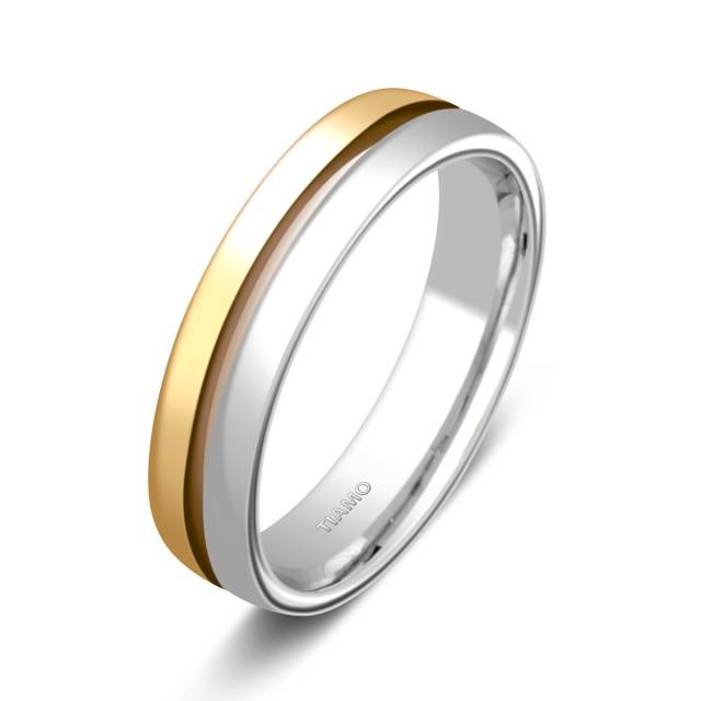 Обручальное кольцо из комбинированного золота (000079)