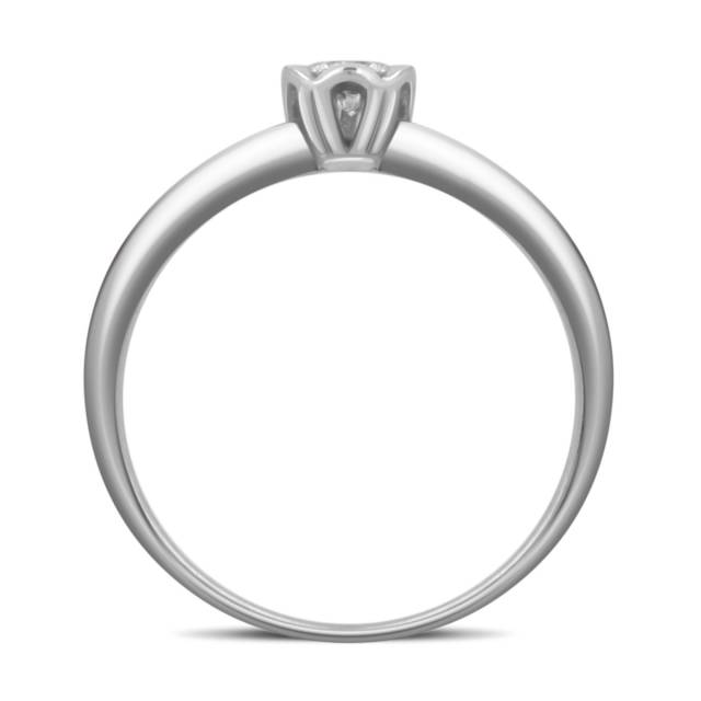 Помолвочное кольцо из белого золота с бриллиантом (038992)