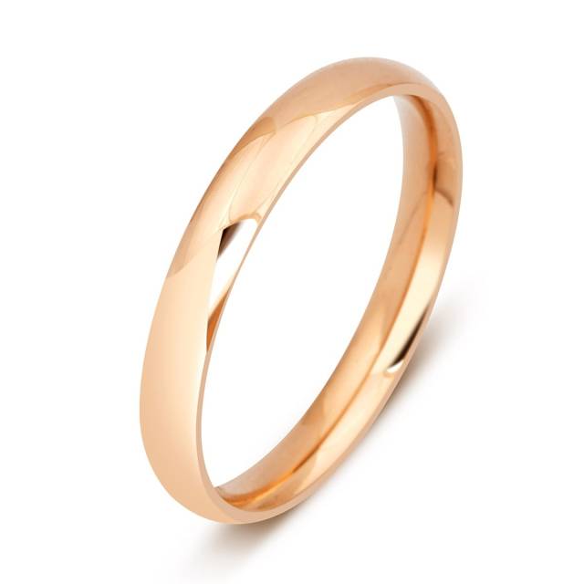 Обручальное кольцо из красного золота (014102)