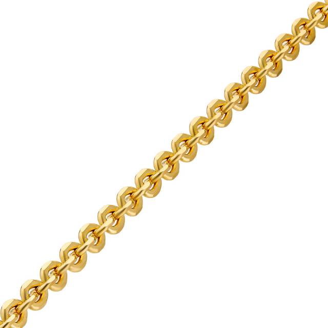 Цепь из жёлтого золота, плетение Якорное (045593)