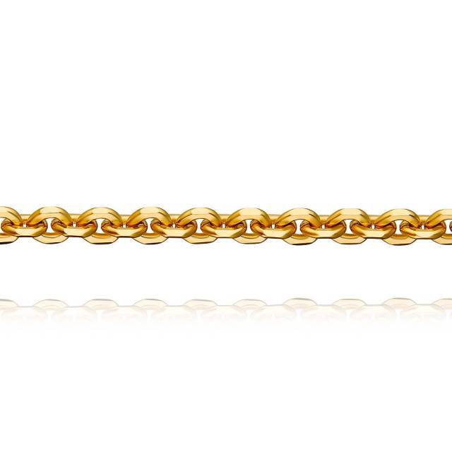Цепь из жёлтого золота, плетение Якорное (045593)