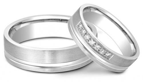 Обручальное кольцо из белого золота с бриллиантами Roberto Bravo 15.5