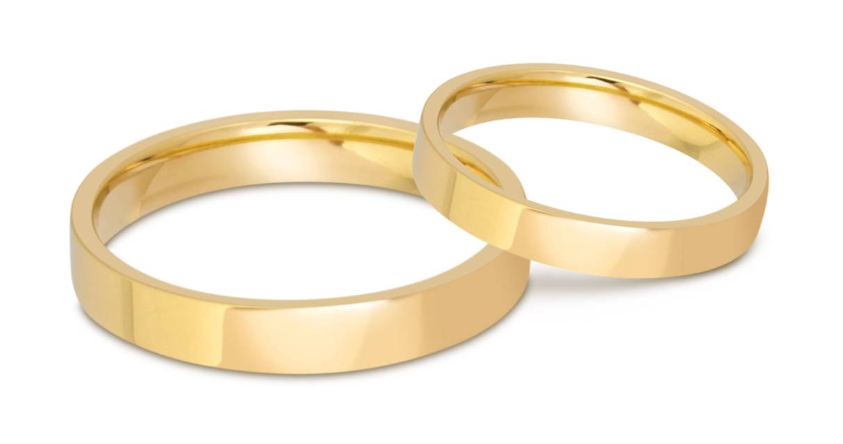 Обручальное кольцо из жёлтого золота (040558)