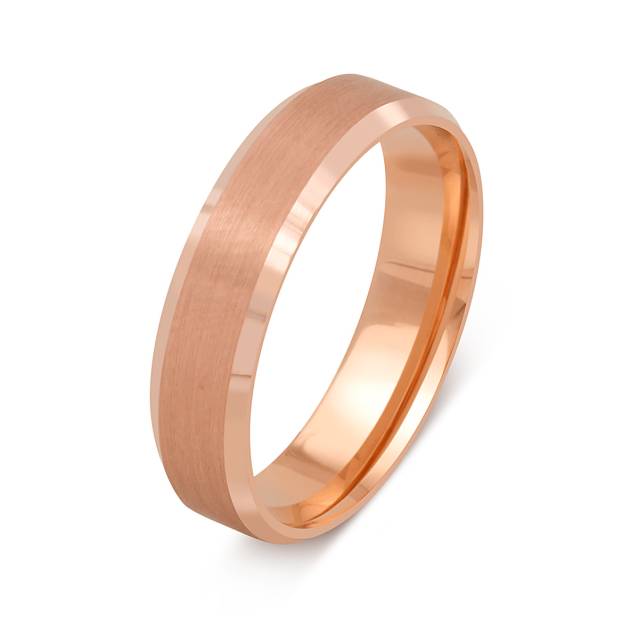 Обручальное кольцо из красного золота (048810)