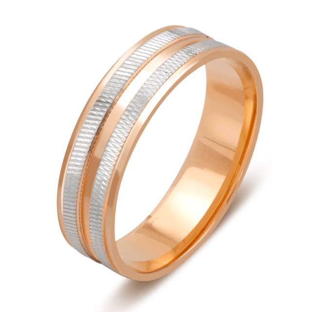 Обручальное кольцо из комбинированного золота (036764)
