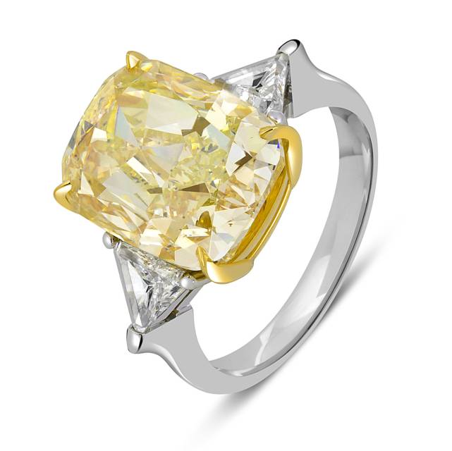 Помолвочное кольцо из белого золота с бриллиантами (050607)