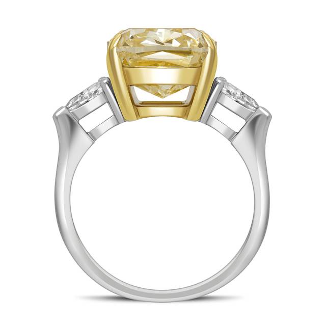 Помолвочное кольцо из белого золота с бриллиантами (050607)
