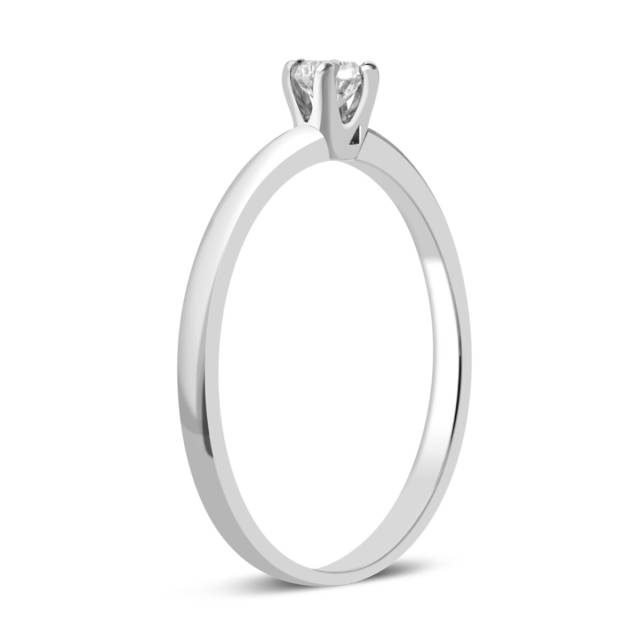 Помолвочное кольцо из белого золота с бриллиантом (031985)
