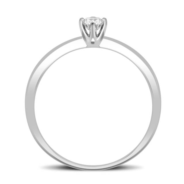 Помолвочное кольцо из белого золота с бриллиантом (031985)