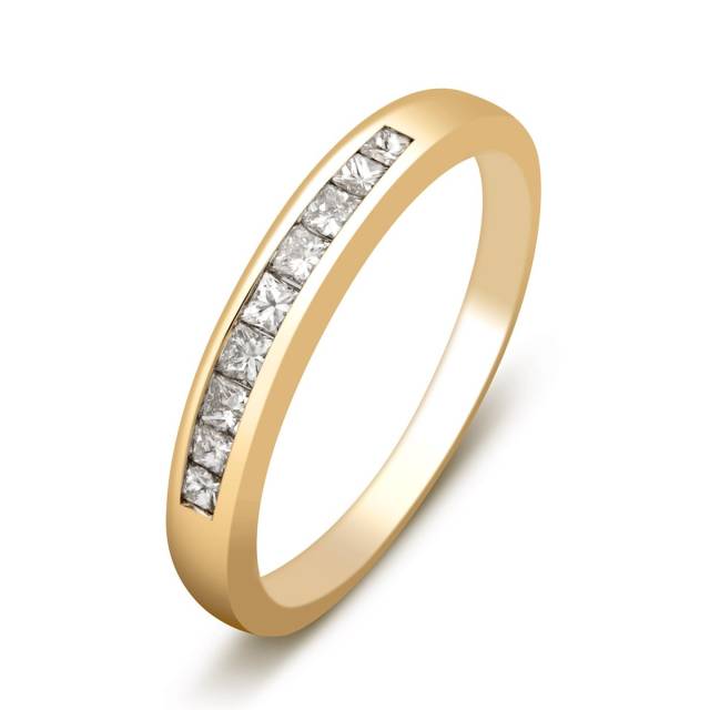 Кольцо из жёлтого золота с бриллиантами (002040)