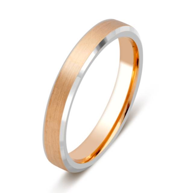 Обручальное кольцо из комбинированного золота (028668)