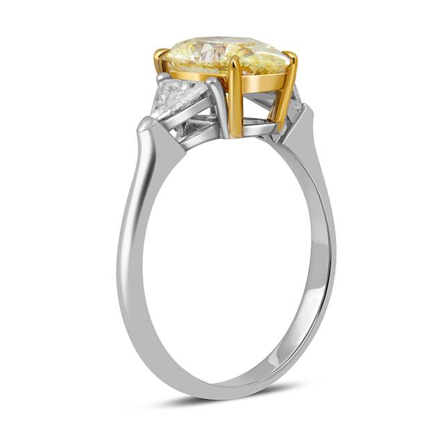 Помолвочное кольцо из белого золота с бриллиантами (052027)
