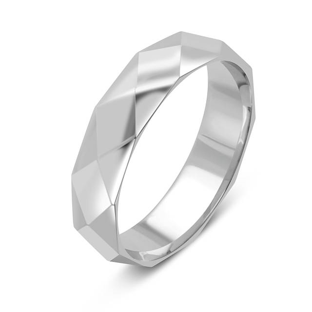 Обручальное кольцо из платины (050872)